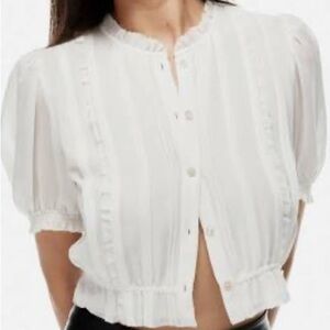 Women’s XS White Button-up Blouse